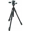 Manfrotto 290 DUAL Kit, Alu 3 sec. tripod w/ 90°column and 3W head MK290DUA3-3W